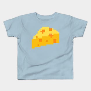 Cheese Pixel Art Kids T-Shirt